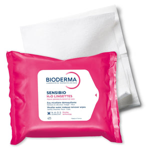 Bioderma - Sensibio H2O Wipes - Cleansing and Makeup Removing - Skin Soothing - for Sensitive Skin - 25 Wipes - image 3