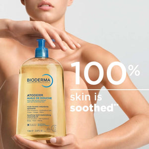 Bioderma Atoderm Shower Oil, Cleansing Oil For Face & Body, Nourishing Cleansing Oil For Dry to Atopic Sensitive Skin For Softer & Smooth Skin For Your Whole Family - image 5