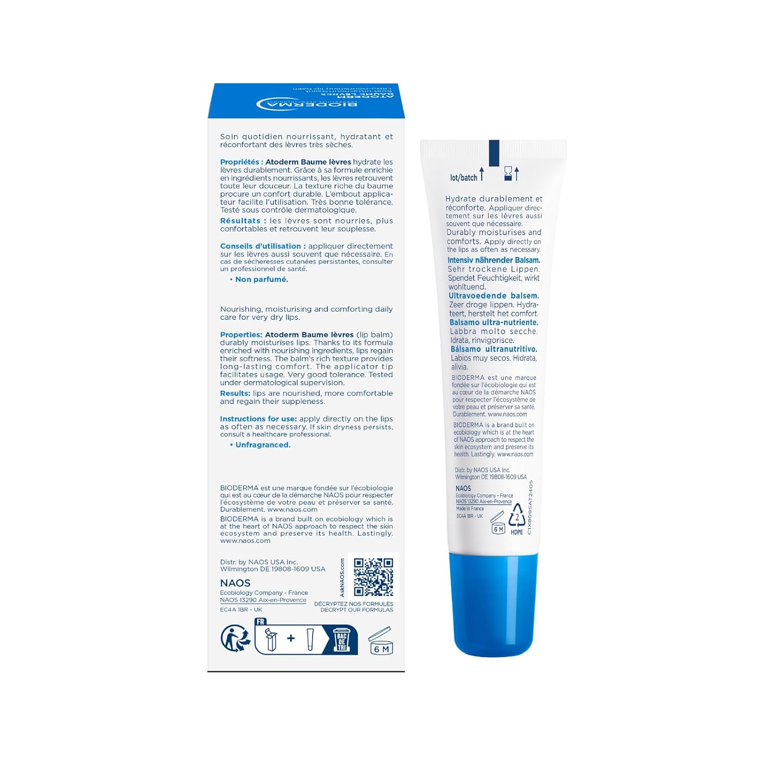 Bioderma Atoderm Lip Balm - Moisturizing and Nourishing Lip Balm for Dry, Chapped Lips - image 5