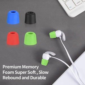 8 Pairs/16 Pcs Memory Foam Earbud Tips, Replacement Earbuds, Earphone Tips, Earbuds Noise Isolation Cover - image 5