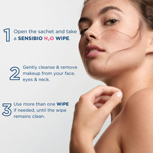 Bioderma - Sensibio H2O Wipes - Cleansing and Makeup Removing - Skin Soothing - for Sensitive Skin - 25 Wipes - image 2