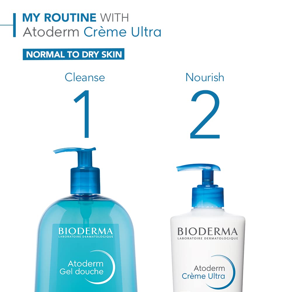 Bioderma Atoderm Ultra Cream Duo Pack, Hydrating Body Moisturizer for Normal to Dry Sensitive Skin 2x16.9 Fl Oz - image 4