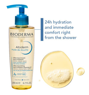Bioderma Atoderm Shower Oil, Cleansing Oil For Face & Body, Nourishing Cleansing Oil For Dry to Atopic Sensitive Skin For Softer & Smooth Skin For Your Whole Family - image 3