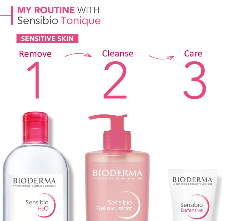 Bioderma Sensibio Foaming Gel Gentle Face Cleanser, Cleansing and Makeup Removing Refreshing Feeling for Sensitive Skin, Unscented, 16.9 Fl Oz - image 5